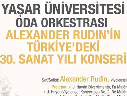 Alexander Rudin’in Türkiyedeki 30. Sanat Yılı Konseri